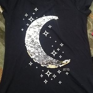 Black sequin top size 14
